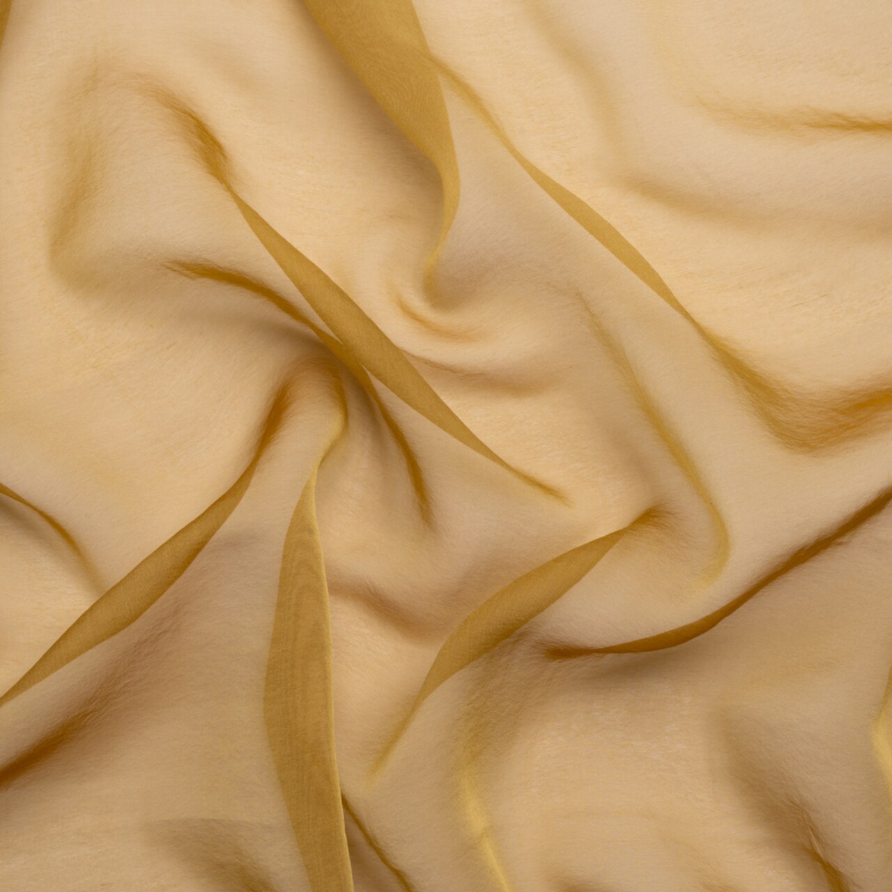 1 Yard Chiffon Like Silk Voile 54" Wide Maize Iridescent Fabric for Dresses & Skirts